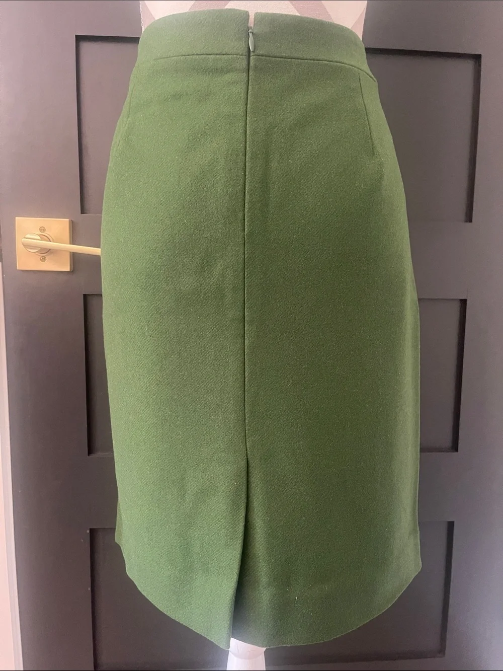 J.Crew Luxury Pencil Skirt In Double Serge Wool Size 4